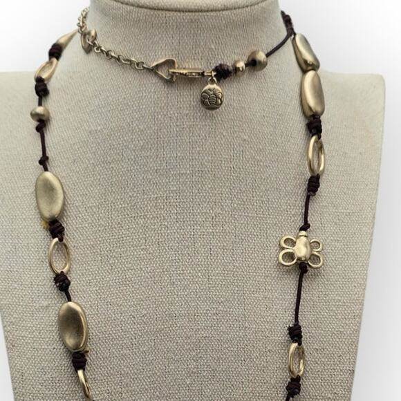 Bee and Flower Gold Tone Long Necklace Statement Beaded Jewelry 32” - Picture 5 of 8